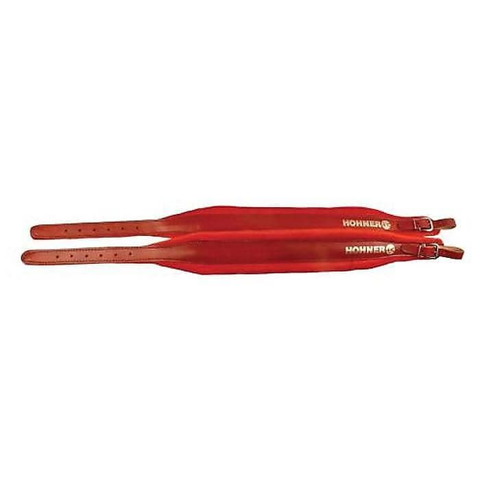 Correas para acordeón Hohner ACC16 Red de 42" extragrandes con correa trasera
